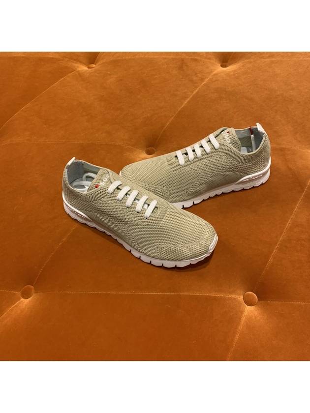 Fit Knit Low Top Sneakers Beige - KITON - BALAAN 4