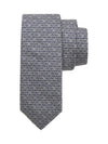 Gancini Silk Jacquard Tie Navy Blue - SALVATORE FERRAGAMO - BALAAN 2