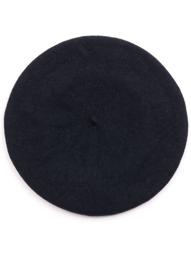 four stitch-logo virgin wool beret - MAISON MARGIELA - BALAAN 1