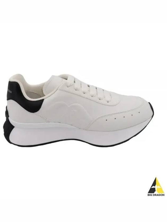 Sprint Runner Black Tab Low Top Sneakers White - ALEXANDER MCQUEEN - BALAAN 2