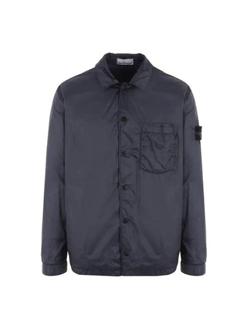 Garment Dyed Micro Yarn Primaloft Jacket Navy - STONE ISLAND - BALAAN 1