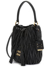 Matelasse Nappa Leather Bucket Bag Black - MIU MIU - BALAAN 3