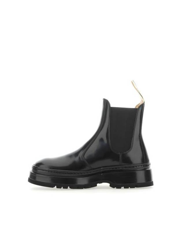 Les Pavane Leather Chelsea Boots Black - JACQUEMUS - BALAAN 3