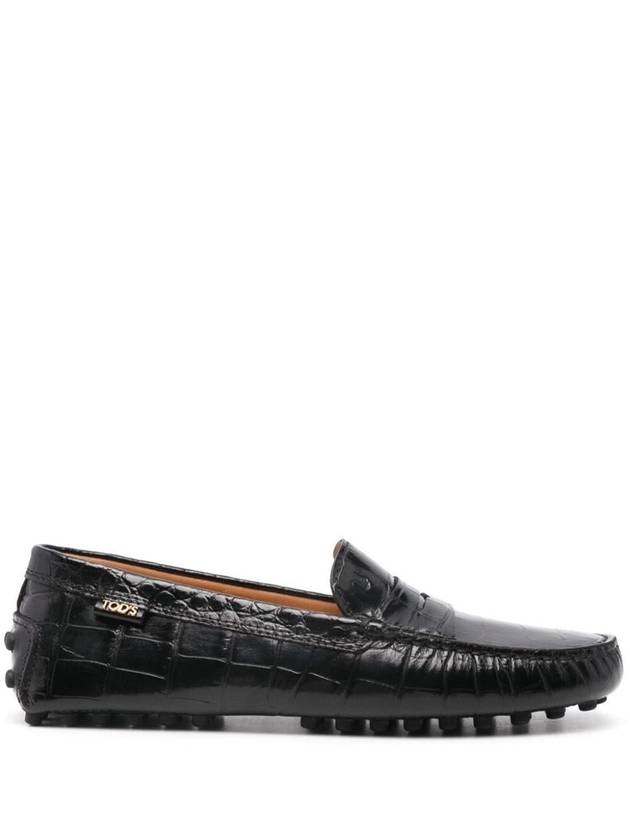 Tod'S Crocodile Print Rubber Loafer Shoes - TOD'S - BALAAN 1