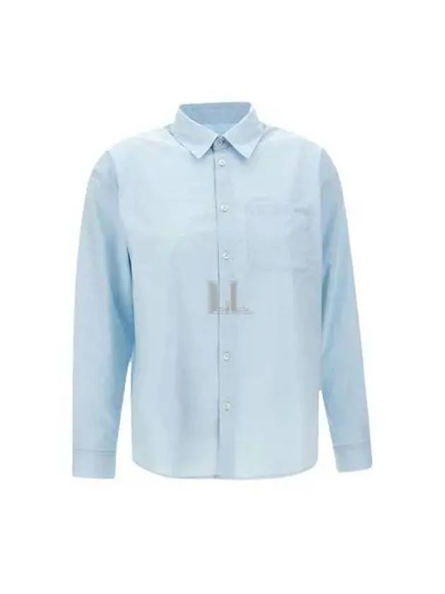 Boyfriend Long Sleeve Shirt Blue - A.P.C. - BALAAN 2