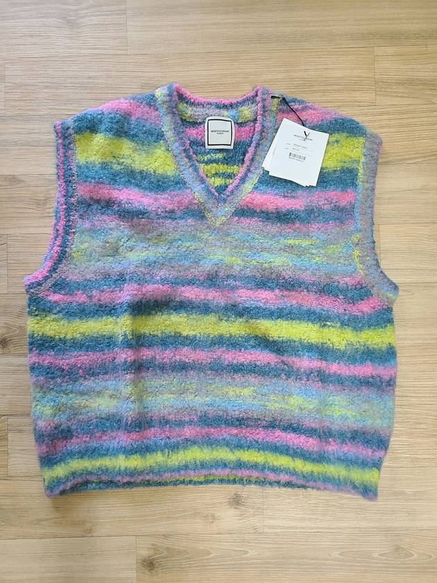 Blue Multicolor Knit Vest W223KN19523L - WOOYOUNGMI - BALAAN 5