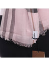 Check Wool Silk Blend Scarf Pink - BURBERRY - BALAAN 7