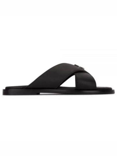 Alias CD Diamond Grained Calfskin Sandals Black - DIOR - BALAAN 2