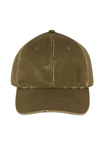 Cassandre Cotton Ball Cap Olive - SAINT LAURENT - BALAAN 1