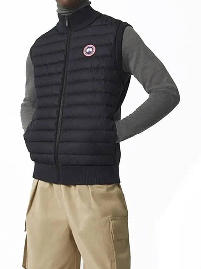 Hybrdige Slim Fit Merino Wool Padded Vest Navy - CANADA GOOSE - BALAAN 2