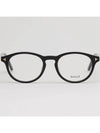 Glasses frame BY5032 001 round horn rim black - BALLY - BALAAN 3