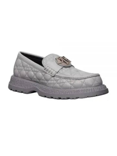 Buffalo Leather Loafers Grey - DIOR - BALAAN 2