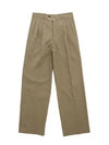 Men's Gabardine Cotton Straight Pants Beige - MAISON MARGIELA - BALAAN 2