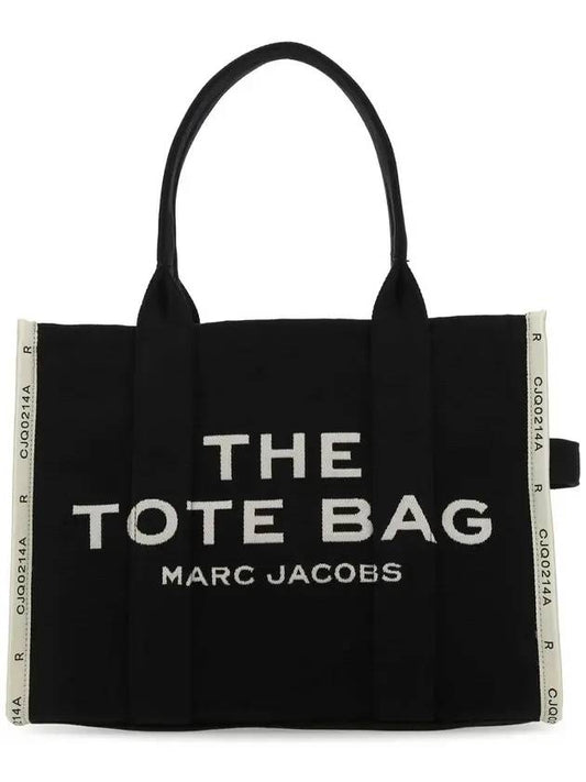 Logo Jacquard Large Tote Bag Black - MARC JACOBS - BALAAN 1