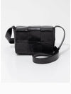 Cassette Small Leather Cross Bag Black - BOTTEGA VENETA - BALAAN 4