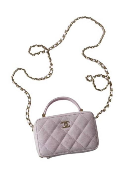 Gold Classic Mini Camera Cross Bag Light Pink - CHANEL - BALAAN 1