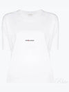 Rive Gauche Short Sleeve T-Shirt White - SAINT LAURENT - BALAAN 2