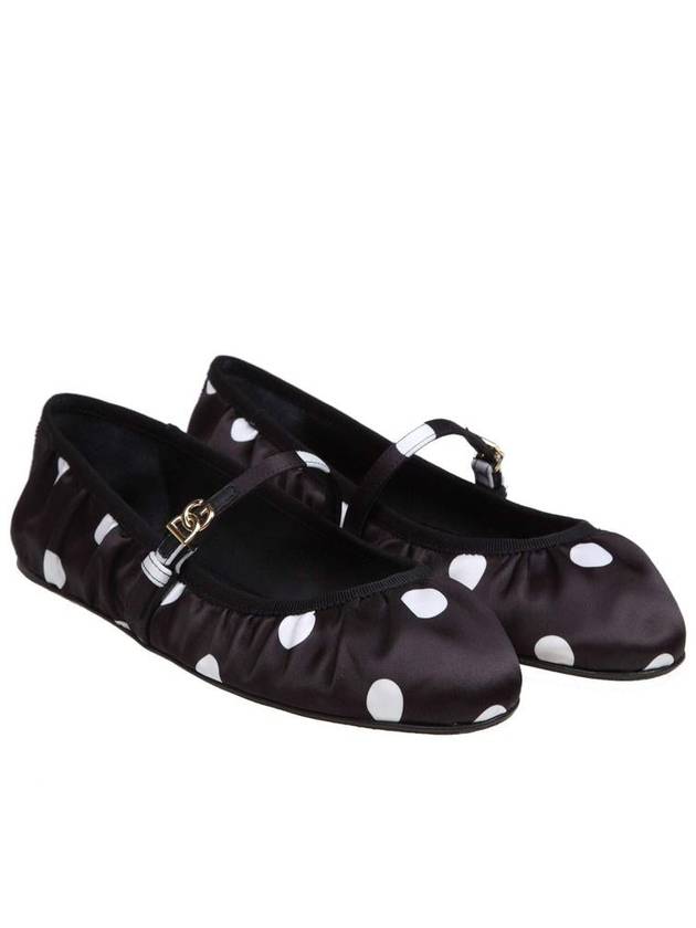 Dolce & Gabbana Ballet Flats In Polka Dot Print Satin - DOLCE&GABBANA - BALAAN 2