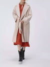 Rovo Wool Single Coat Beige - WEEKEND MAX MARA - BALAAN 4