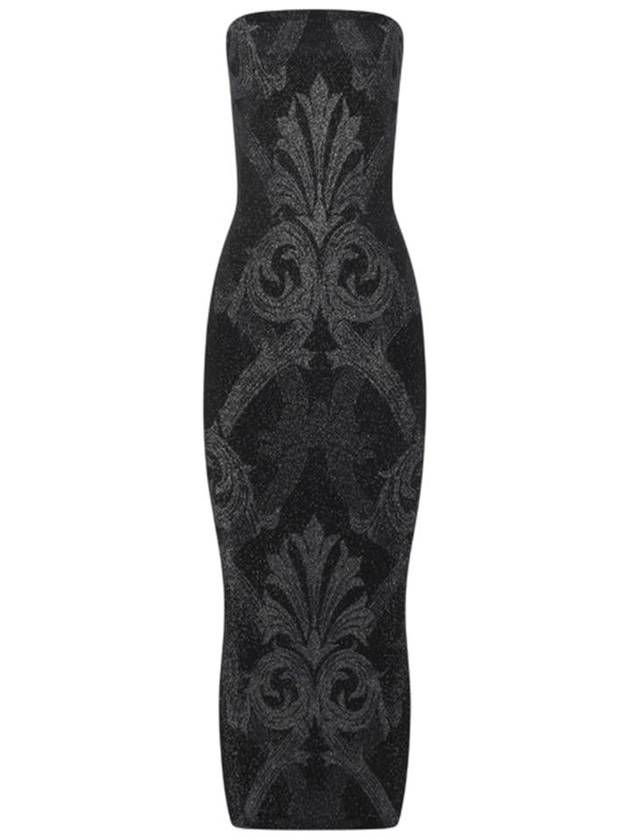 Wolford Metallic Midi Dress With Baroque Jacquard Effect - WOLFORD - BALAAN 1