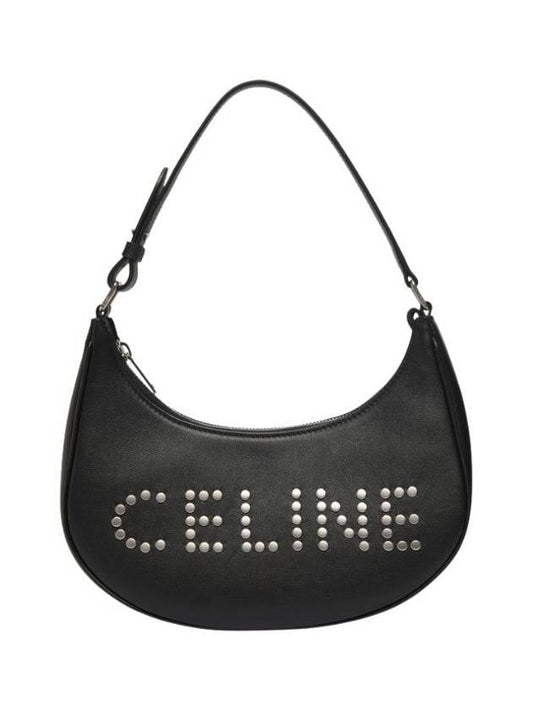 Studded Logo Ava Medium Shoulder Bag Black - CELINE - BALAAN 2