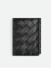 Bill Clip Intrecciato Flap Card Wallet Black - BOTTEGA VENETA - BALAAN 4