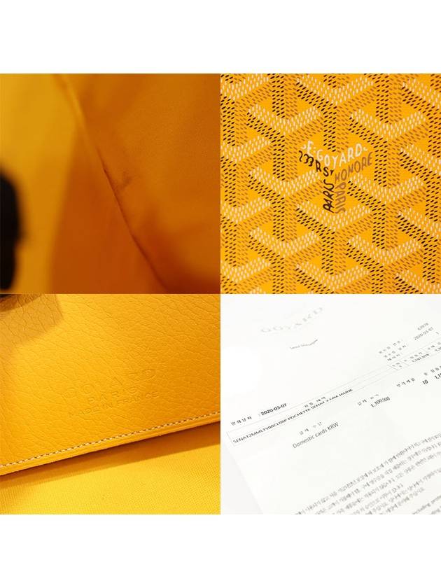 APMSENAT2 MM 08 Yellow Goyadin Canvas Senna Clutch - GOYARD - BALAAN 7