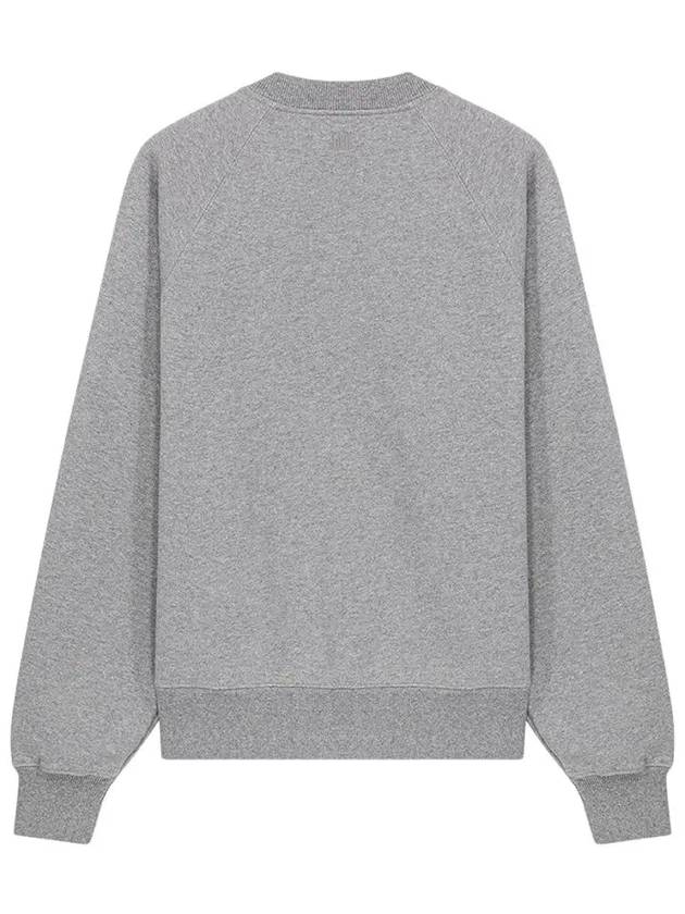 Small Heart Logo Sweatshirt Grey - AMI - BALAAN 3