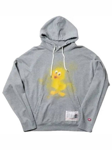 A13HD661 GRAY Duck Printed Hoodie - MIHARA YASUHIRO - BALAAN 1