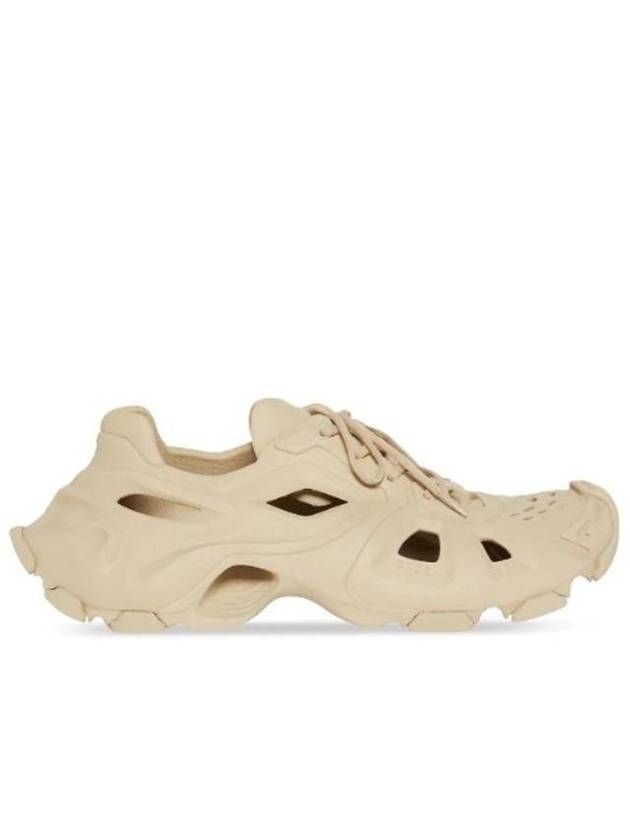 HD Rubber Sole Cut-Out Low Top Sneakers Beige - BALENCIAGA - BALAAN 1