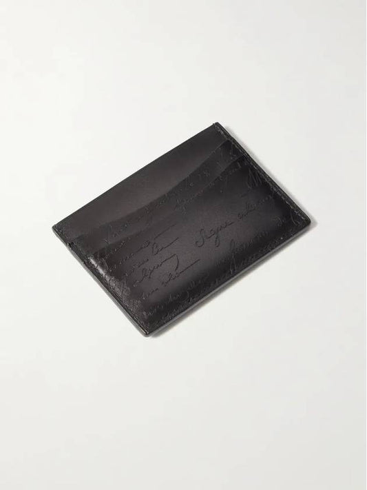 N235725K02 Black Bamboo Scritto Card Wallet - BERLUTI - BALAAN 2