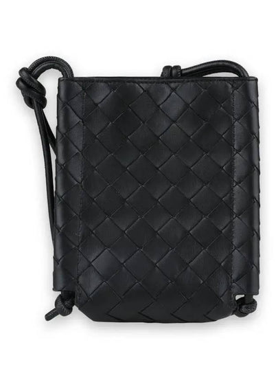 Intrecciato Mini Cross Bag Black - BOTTEGA VENETA - BALAAN 2