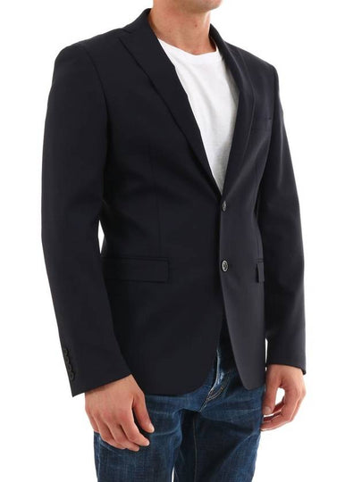 Blue Wool Jacket - TONELLO - BALAAN 2