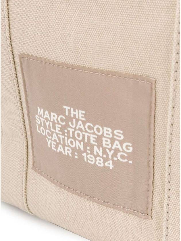 Logo Medium Canvas Tote Bag Beige - MARC JACOBS - BALAAN 5