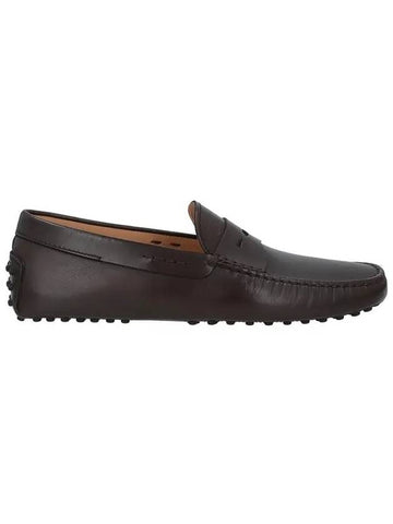 Men's Gomini Nouveau Driving Shoes Brown - TOD'S - BALAAN.