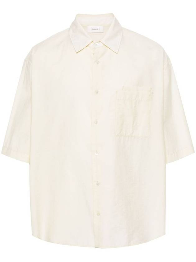 Double Pocket Short Sleeve Ivory - LEMAIRE - BALAAN 2