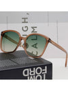 Sunglasses TF1054K 45P Transparent Brown Overfit Horn rimmed Square Asian Fit - TOM FORD - BALAAN 2