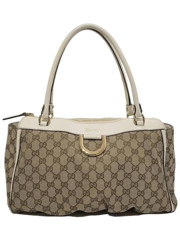 Women s 189831 GG logo jacquard gold metallic D ring decoration shoulder bag - GUCCI - BALAAN 1