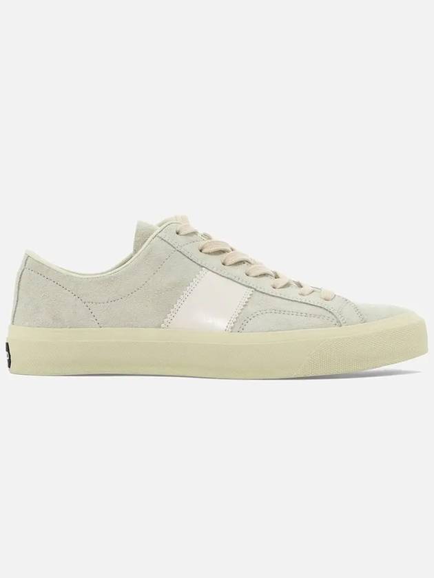 Suede Low Top Sneakers Marble Cream - TOM FORD - BALAAN 4