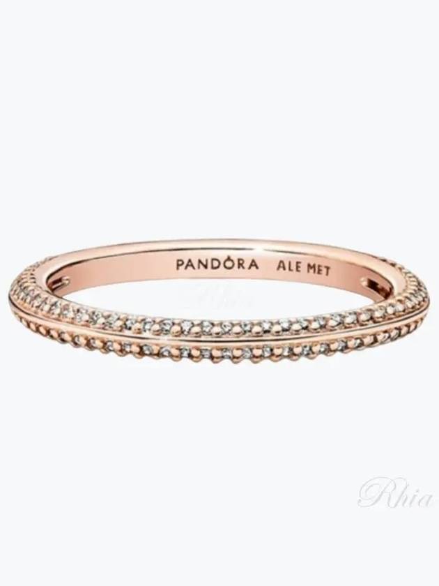 Me Pave Ring Rose Gold - PANDORA - BALAAN 2