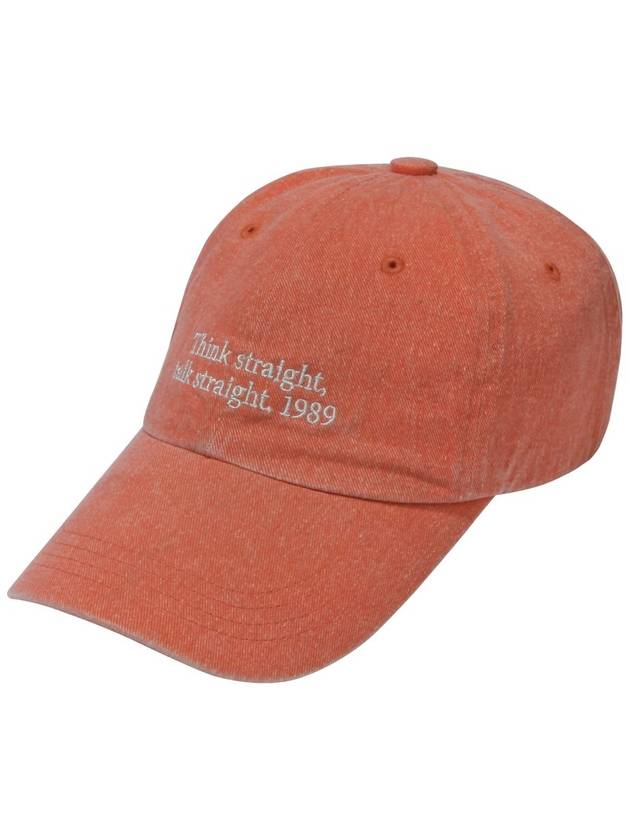 Think Washed Curve Cap Peach - BUTDEEP - BALAAN 1