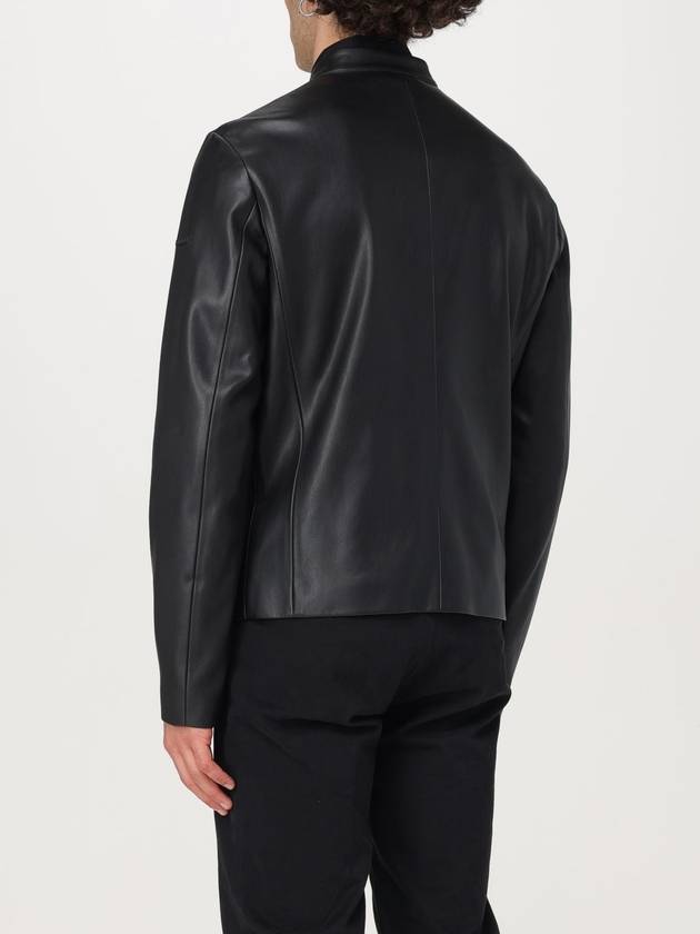 Racer Leather Jacket Black - ARMANI EXCHANGE - BALAAN 3