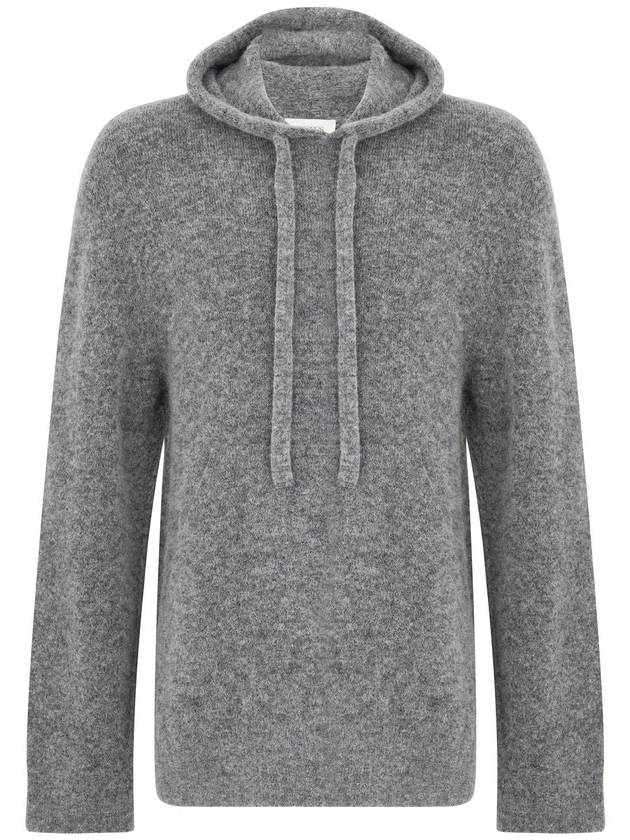 Laneus Gray Wool Hoodie - LANEUS - BALAAN 1