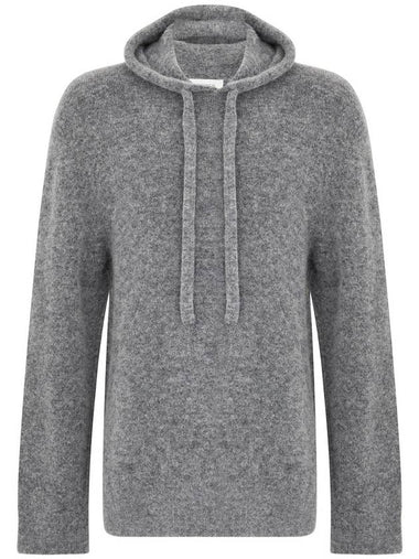 Laneus Gray Wool Hoodie - LANEUS - BALAAN 1