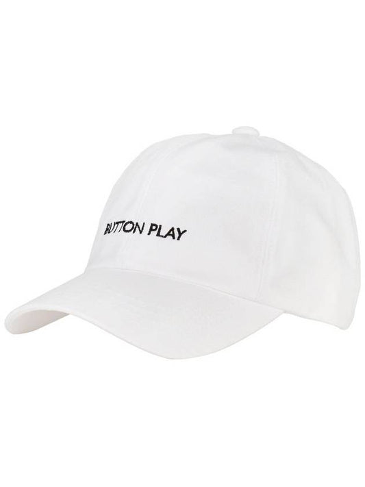 Embroidered logo ball capwhite - BUTTONPLAY - BALAAN 1