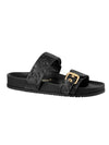 Bom Dia Flat Comfort Mule Black - LOUIS VUITTON - BALAAN 1