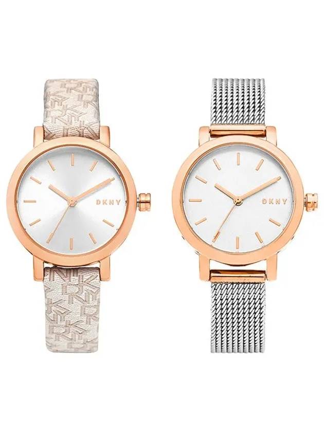 NY6605SET Soho Mesh Band Set Women s Leather Watch - DKNY - BALAAN 2