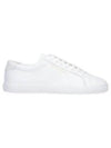 Men's Andy Leather Low Top Sneakers White - SAINT LAURENT - BALAAN 2