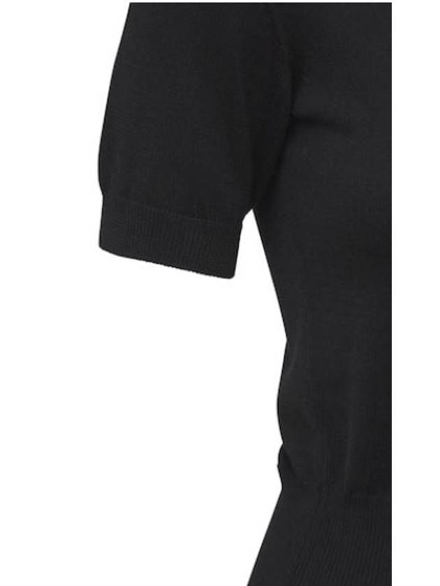 Women's BEA Short Sleeve Knit Top Black - VIVIENNE WESTWOOD - BALAAN.
