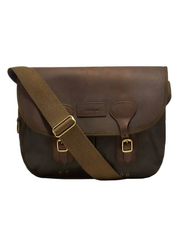 Taras Waxed Leather Shoulder Bag Brown - BARBOUR - BALAAN 1